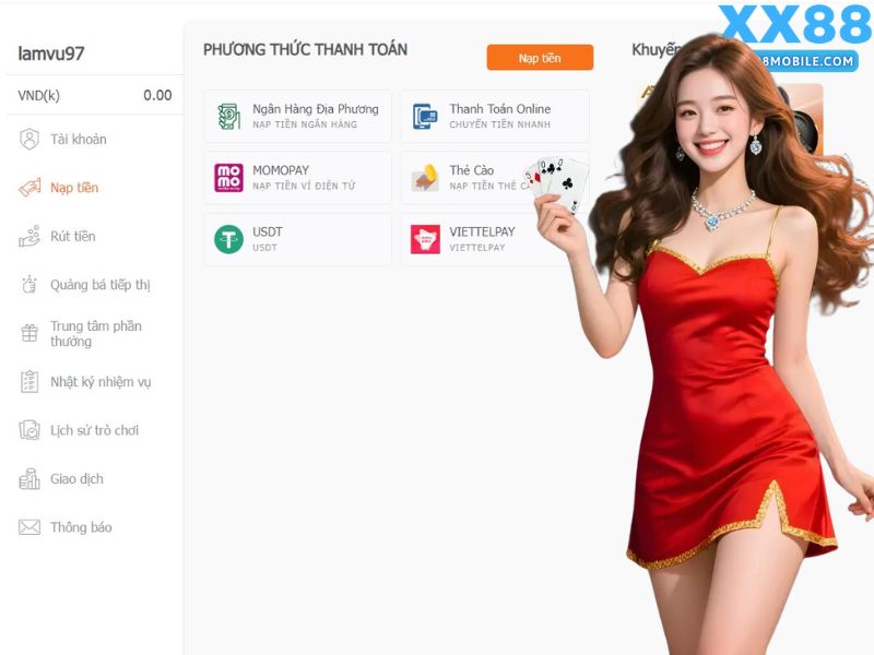 Giải đáp thắc mắc về giao dịch nạp và rút tiền XX88