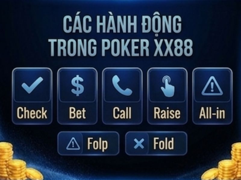 Các Hành Động Trong Poker XX88
