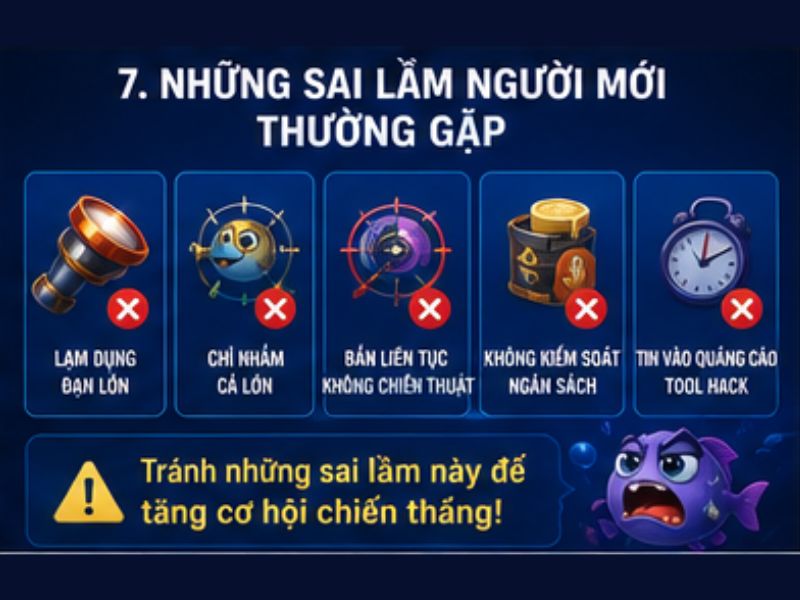 Những Sai Lầm Người Mới Thường Gặp